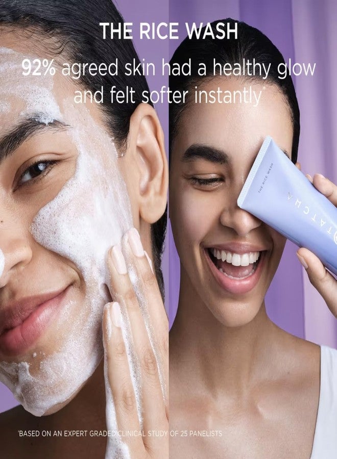 غسول تاتشا بالأرز، بحجم مناسب للسفر | منظف كريمي ناعم للوجه - يزيل التراكمات دون تجريد البشرة للحصول على بشرة ناعمة ومشرقة | 50 مل / 1.7 أونصة سائلة - Image 5